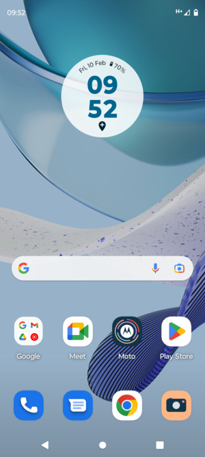 Swipe up
