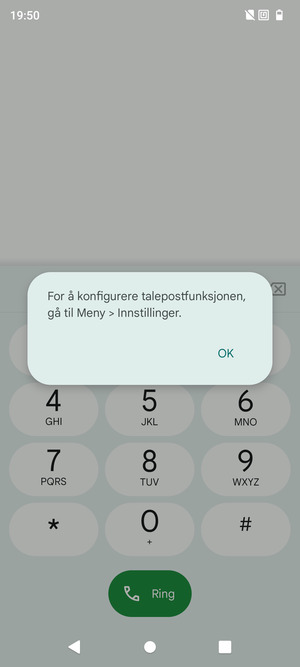 Hvis personsvar ikke er innstilt, velg OK