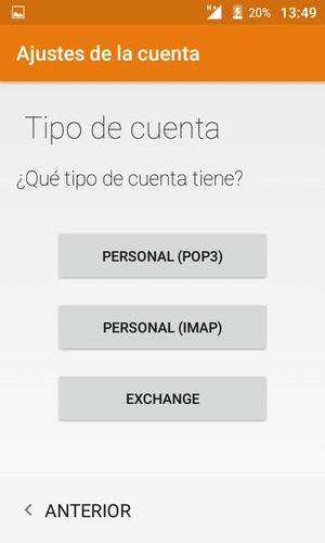 Seleccione EXCHANGE