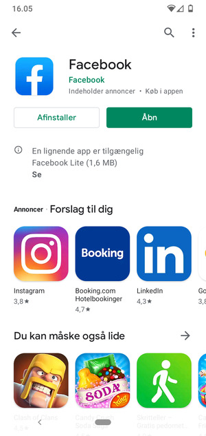 Vælg Åbn