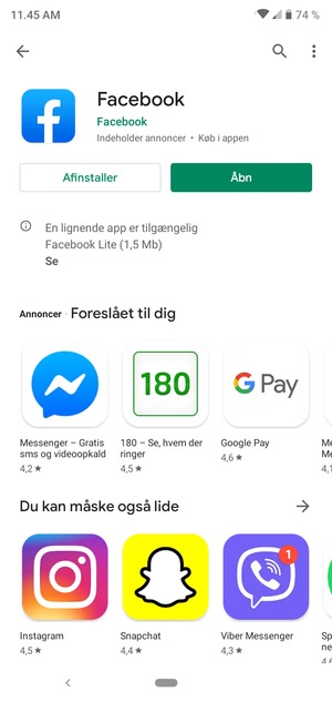 Vælg Åbn