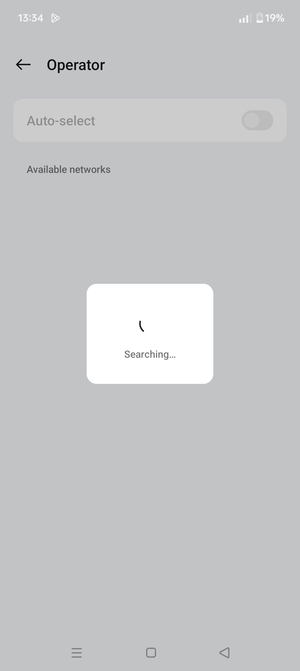 Wait for the search to finish