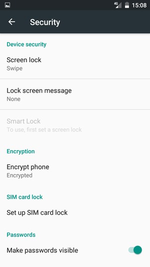 Select Set up SIM card lock