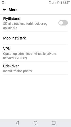 Vælg Mobilnetværk