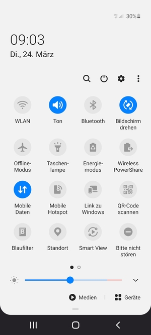Wählen Sie Energiemodus