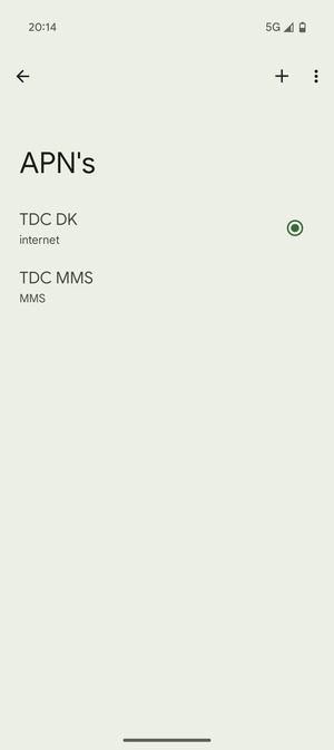 Uw telefoon is nu geïnstalleerd voor mms
