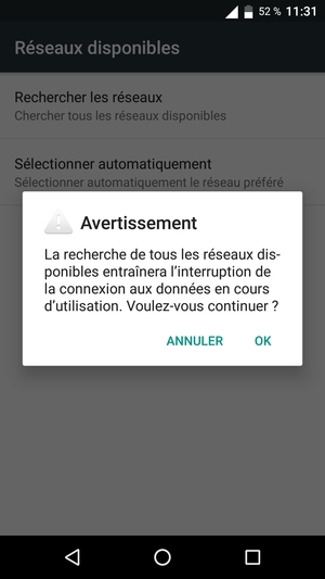 Sélectionnez OK