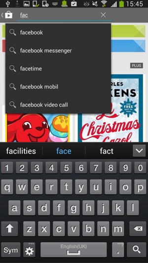 Saisissez le nom de l'appli et sélectionnez Rechercher