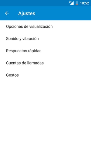 Si ve esta pantalla, seleccione Cuentas de llamadas