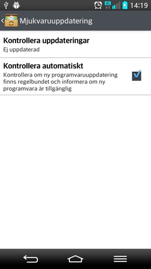 Välj Kontrollera uppdateringar