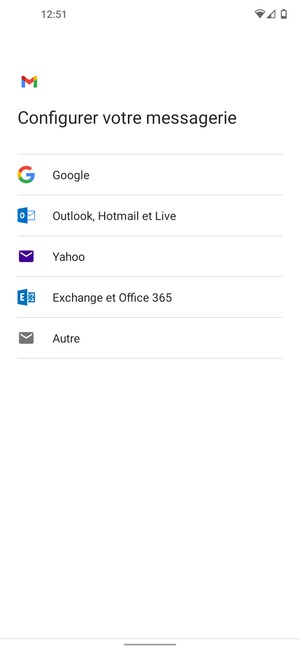 Sélectionnez Exchange et Office 365