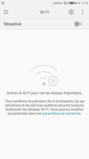 Activer le Wi-Fi