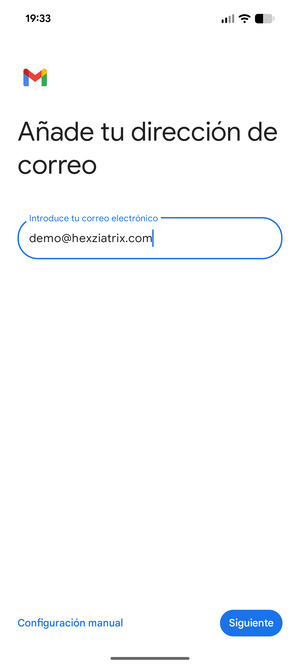Introduzca su Dirección de correo electrónico y seleccione Siguiente