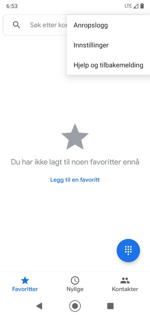 Velg Innstillinger