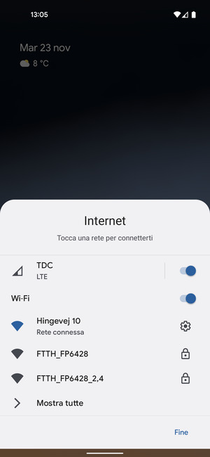 Disattiva Wi-Fi