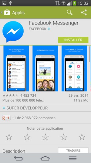 Sélectionnez INSTALLER