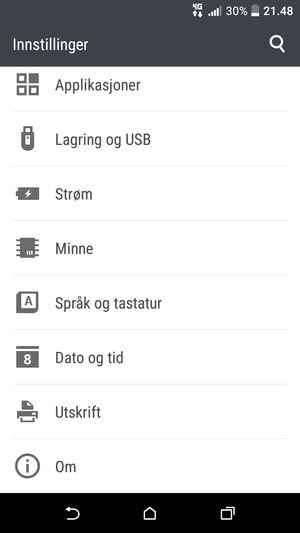 Bla til og velg Strøm