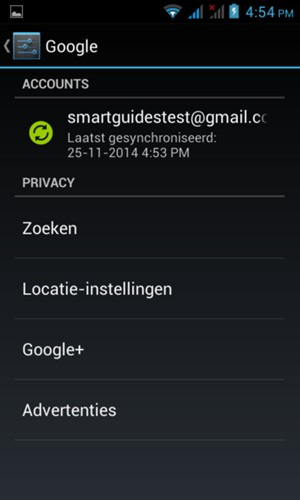 Selecteer uw account