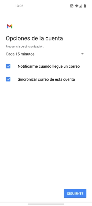 Seleccione SIGUIENTE