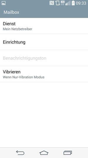 Wählen Sie Einrichtung