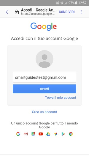 Seleziona Avanti