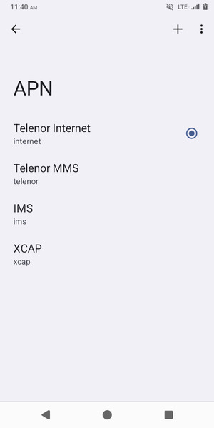 Sélectionnez le bouton du Menu