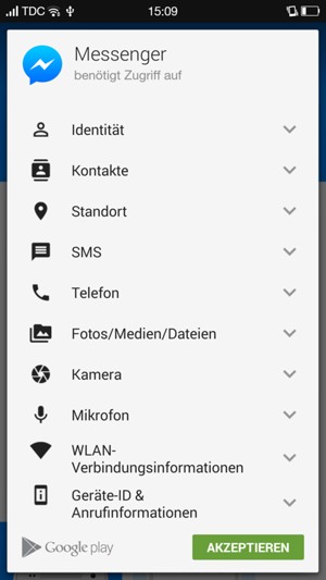 Wählen Sie AKZEPTIEREN