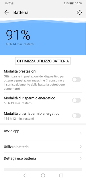 Attiva Modalità di risparmio energetico