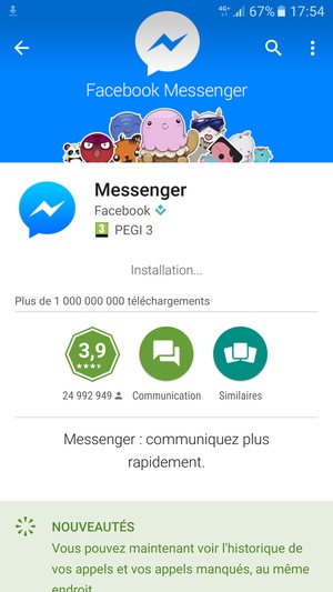 Veuillez attendre la fin de la procédure d'installation