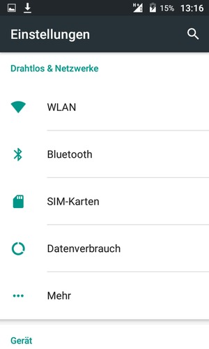 Wählen Sie Mehr