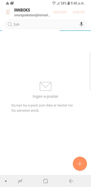 Hotmail er klar til bruk