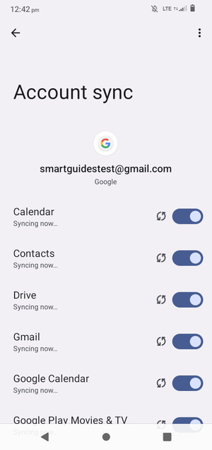 Your contacts from Google will now be synced to your BLU