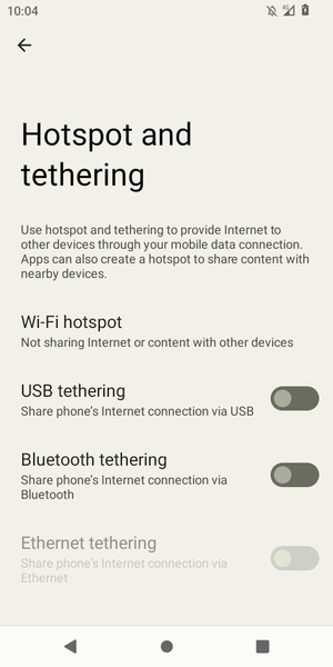 Select Wi-Fi hotspot