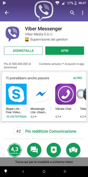 Seleziona APRI