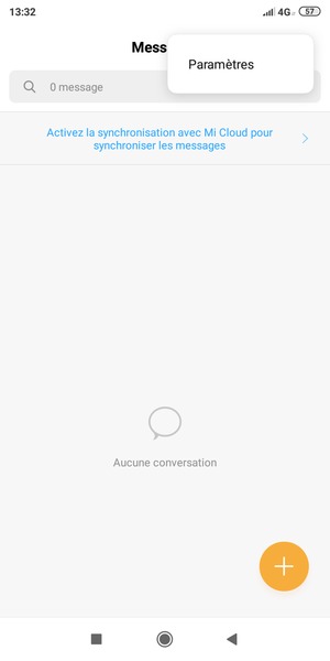 Sélectionnez Paramètres