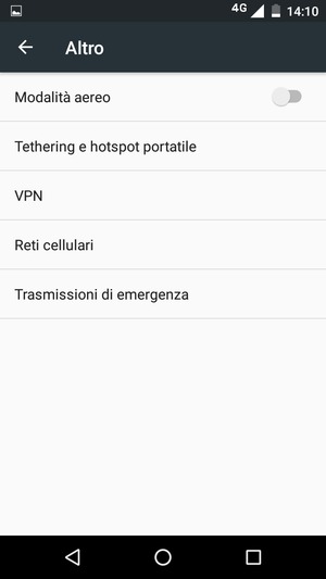 Seleziona Reti cellulari