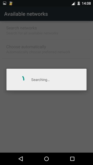 Wait for the search to finish
