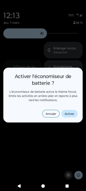 Sélectionnez Activer