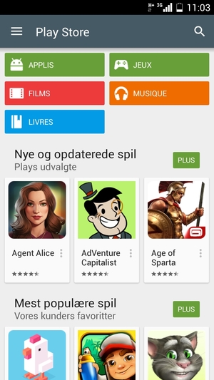 Sélectionnez le bouton de Recherche