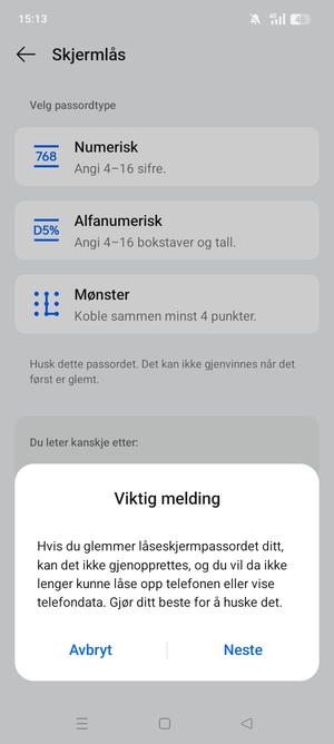Velg Neste