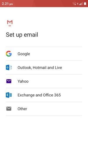 Select Outlook, Hotmail and Live