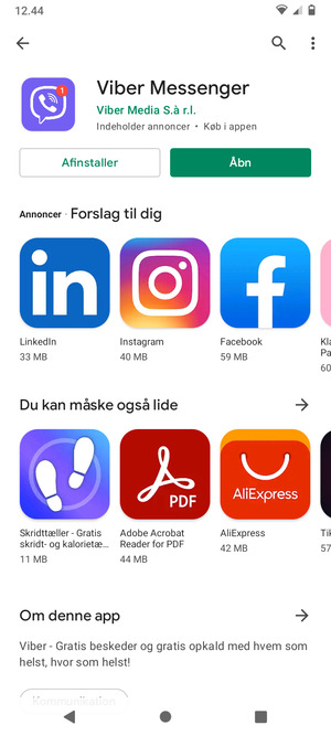 Vælg Åbn