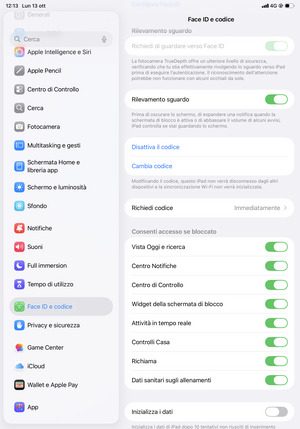 Il tuo iPad è ora protetto da un blocco schermo