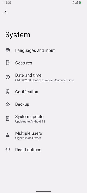 Select System update
