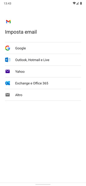 Seleziona Outlook, Hotmail e Live