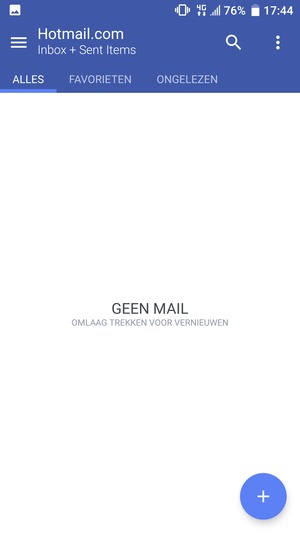 Uw Hotmail is klaar voor gebruik