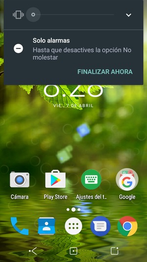 Presione una vez más para modo silencio