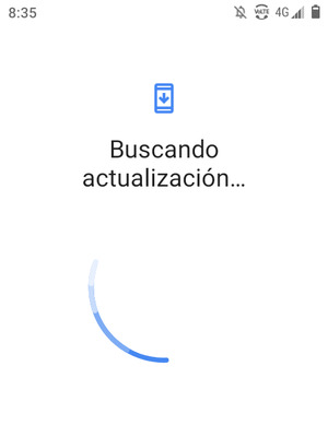 Espere a que la búsqueda termine