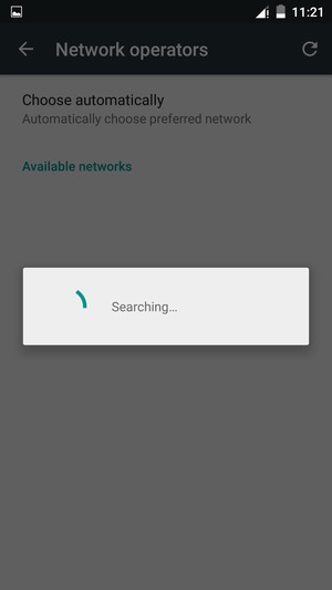 Wait for the search to finish