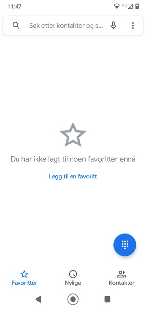 Velg menyknappen